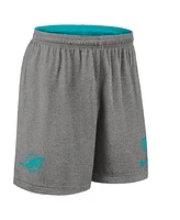 Nike Men's Aqua Miami Dolphins Sideline Reversible Performance Shorts