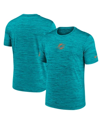 Nike Men's Aqua Miami Dolphins Big Tall Sideline Velocity Performance T-Shirt