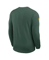 Nike Men's Green Bay Packers Sideline Coach Uv Performance Long Sleeve T-Shirt