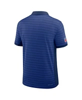 Nike Men's Royal New York Giants Sideline Victory Stripe Performance Polo Shirt