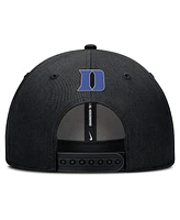 Nike Men's Black Duke Blue Devils Rise Practice Adjustable Hat