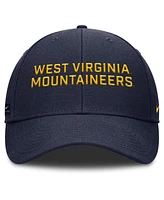 Nike Men's Navy West Virginia Mountaineers Rise Practice Adjustable Hat
