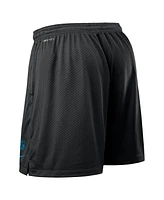 Nike Men's Black Carolina Panthers Sideline Reversible Performance Shorts