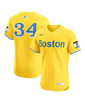 Nike Men's David Ortiz Gold Boston Red Sox City Connect Elite Jersey