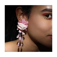 Sohi Maxi-Floral Drop Earrings