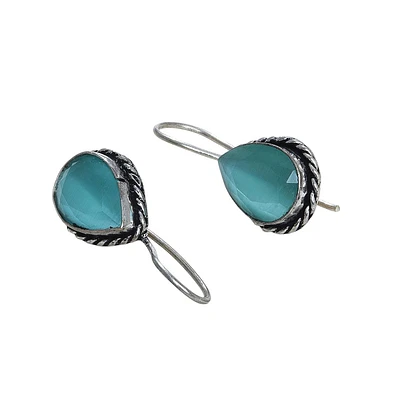 Sohi Teardrop-Stone Drop Earrings