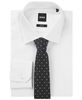 Boss by Hugo Boss Men's Silk-Blend Monogram Tie