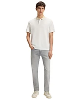 Boss by Hugo Men's Cotton-Pique Patterned Collar Polo Shirt