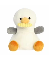 Aurora Medium Buoy Seagull With Fry Palm Pals Adorable Plush Toy White 12"