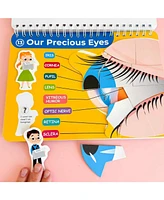 Quokka Montessori Busy Book for Toddlers 3-5 Years with Interactive Pages