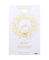 Unwritten Cubic Zirconia Heart Statement Ring
