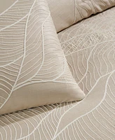 Donna Karan Home Dune Embroidered Duvet Cover
