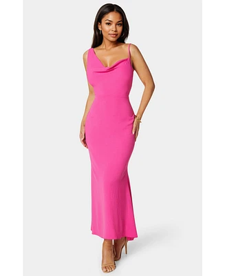 Bebe Women's Airflow Cowl Maxi Dress