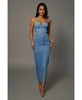 Jluxlabel Adana Denim Skirt