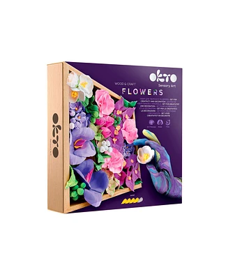 Wise Elk Okto Sensory Art 3D Woodcraft "Inspiration" – Flowers Craft Kit