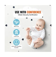 Slickblue Two-Sided Soft Baby Play Mat for Crawling and Activity Kids Floor Mat