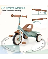 Toddler Tricycle Kids Trike with Adjustable Seat and Storage Basket Aged 3-5 Years Old
