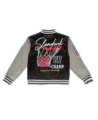 Ring of Fire Big Boys Basketball Woolen Varsity Jacket