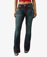 True Religion Women's Becca Super T Rhinestone Bootcut Jeans