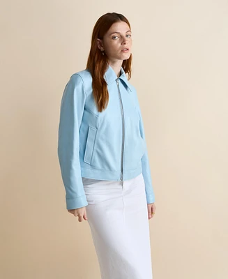 Furniq Uk Women's Leather Jacket, Created For Macy's