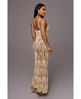 Jluxlabel Women's Great Escape Crochet Maxi Dress