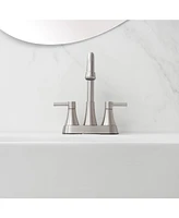 Greenspring 4 in. Centerset 2-Handle High-Arc Bathroom Faucet in Brushed Gold