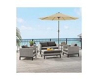 Casainc 9ft Lighted Led Outdoor Market Umbrella