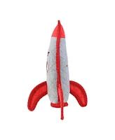 Tuffy Transportation Rocket, 2-Pack, Durable Plush Dog Toy