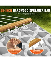 Slickblue Two Person Heavy Duty Hammock with Steel Stand Pillow and Portable Carrying Bag