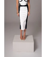 Jluxlabel Celebration Colorblock Midi Skirt