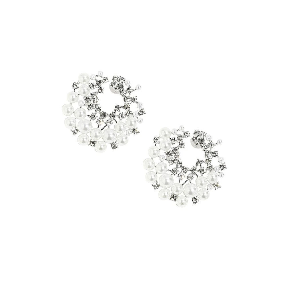 Sohi Pellet-Swirl Drop Earrings