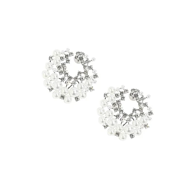 Sohi Pellet-Swirl Drop Earrings