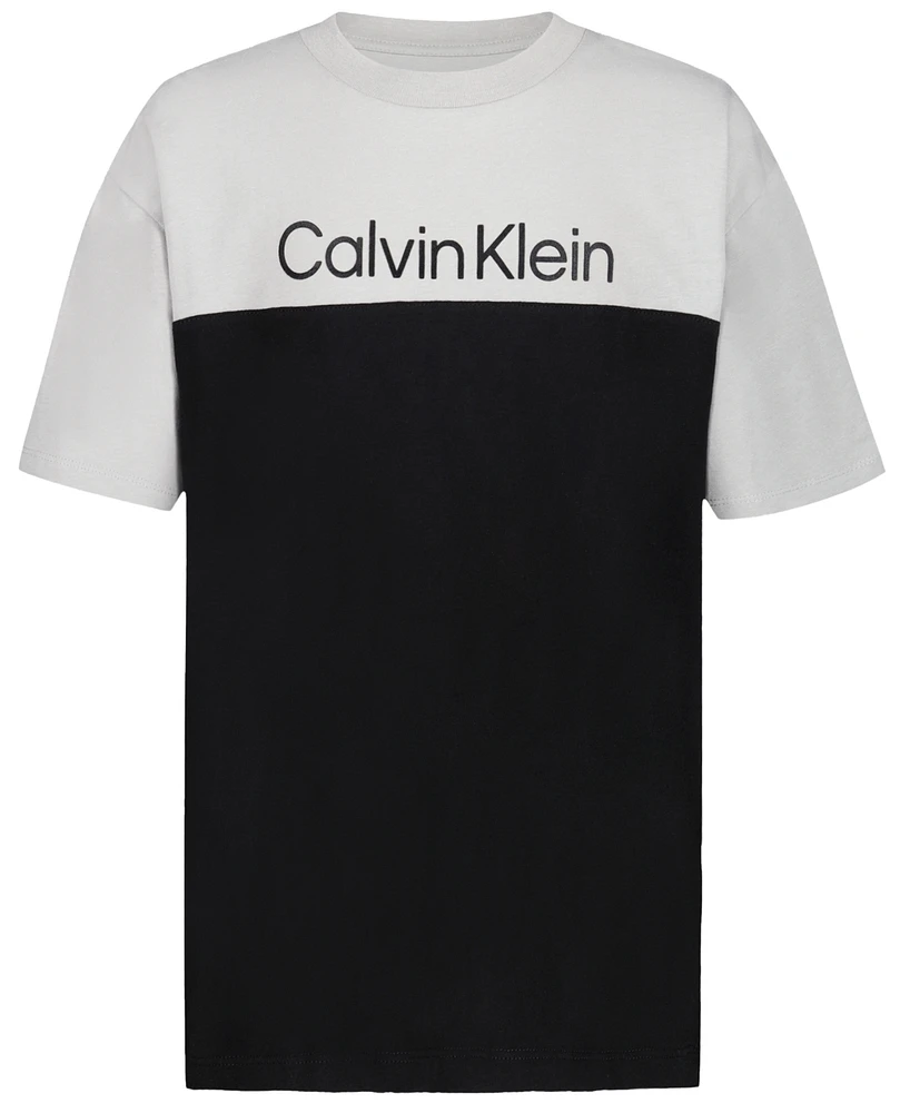 Calvin Klein Big Boys Foil Short Sleeve T-Shirt
