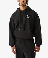 True Religion Men's Mesh Logo Pullover Hoodie