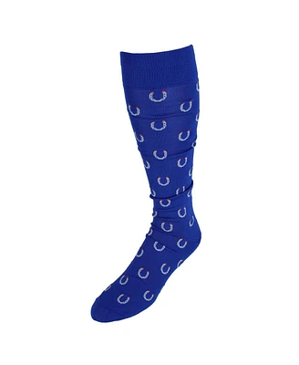 Trafalgar Men's Lucky Horseshoe Mid-Calf Pima Cotton Dress Novelty Sock (1 Pair)
