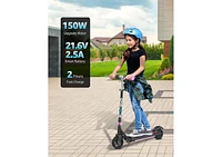 Gyroshoes H30 Max Electric Scooter for Kids, Led Dispaly, 150W Powerful Motor, Dual Brake System, Adjustable Height and Speed, Best Presents for Kids