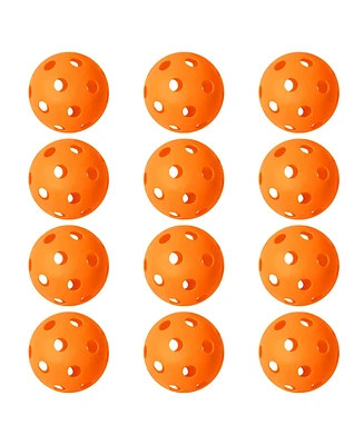 12-Pack Plastic Practice Baseballs, Training Baseballs for All Skill Levels. (Several Colors Available)