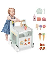 Slickblue Kids 2-in-1 Walker with Storage and Ice Creams for 1+ Years Old