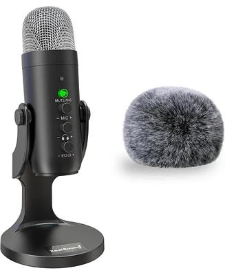 ZealSound Wireless Microphone K66DG-us and D65K Microphone Furry Windscreen