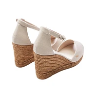 Aiguafreda Canvas Espadrille Sandal Wedges