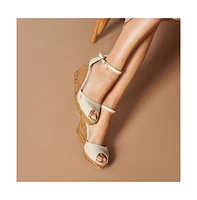 Aiguafreda Canvas Espadrille Sandal Wedges