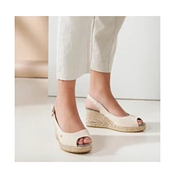 Gavina Canvas Espadrille Sandal Wedges