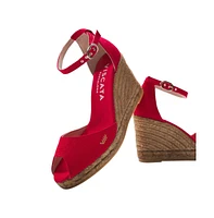 Aiguafreda Limited Edition Canvas Espadrille Sandal Wedges