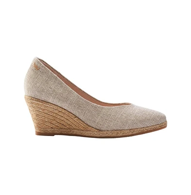 Roses Limited Edition Canvas V Cut Espadrille Wedges