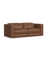 Flexsteel Austin 85" Chestnut Leather Power Reclining Sofa