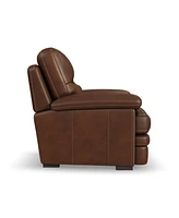 Flexsteel David 48" Pecan Leather Chair
