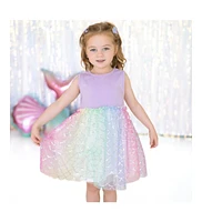 Sweet Wink Little and Big Girls Rainbow Mermaid Tank Tutu Dress