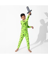 Bellabu Bear Kids Unisex Kids' Minecraft Mob Squad Set of 2 Piece Pajamas