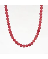 Bearfruit Jewelry Sterling Silver Aeri Sunset Pink Quartz with Heart Clasp Necklace