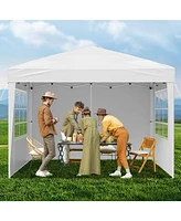 Slickblue Pop Up Canopy TentSun Shelter Outdoor Gazebo with Sidewalls